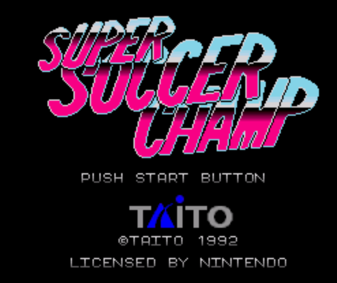 Super Soccer Champ Title Screen